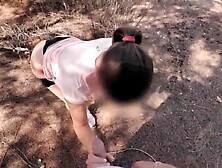 I nearly got caught screwing in a public park with the plump dude who's watching,  that guy puts me on all fours and gives it to