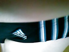 I In Adidas Speedo Black White Blue Stripes