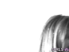 Slender lesbian teens in 69 eat out