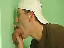 Glory Hole Glory: Twink Gets Ass-Fucked Through A Hole