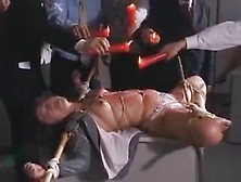 Asian Slave Gets Body Punished