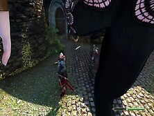 Giantess Rampages The City - Skyrim Gts