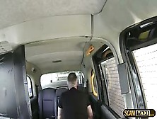 Alluring Babe Gets Pussy Rammed Hard Inside The Taxi