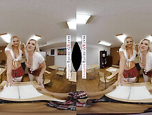 Naughty America - Summer School With 2 Students And Naughty Professor - Blonde