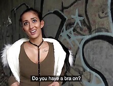 European barely legal babe gets smashed in public
