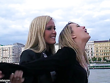 Blue Angel and Sophie Moone ride on a boat
