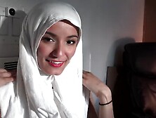 Beautiful Eyes,  White Hijab,  Viva Athena,  Arab Girl Shows Off