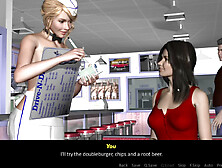 Big-boobed gamer Ariane's appointment in her latest gameplay adventure