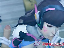 Lovely DVa Gets a Huge Cock in Her Little Mouth