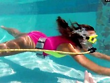 Cute Teen Irina Poplavok Swims Naked Underwater