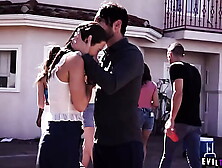 Naive youngster Paige Owens was bullied by her neighbor so she asked help from her neighbors dad and ended up having sex with hi