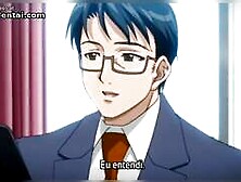 Hentai beautiful busty Milf has bondage sex