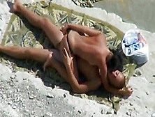 Voyeur Tapes Couple Fucking On Beach