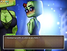 HornyCraft [Parody Anime game ] Ep. 10 minecraft creeper lady enjoys pat on the head