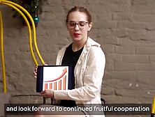 Sex office,  part 6.  Four large knobs for employee of the month