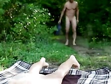 Brunette German Surprise Anal Fuck in Public