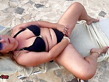 Concupiscent Wife Lena Outdoor Squirting Masturbation Camp Couch Session