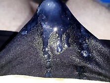 Making out,  blowjob and lubed,  long nails handjob over underwear,  cum through underwear