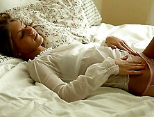 Gorgeous Tanned Youngster Anjelica Fingers Her Wet Vagina & Orgasm Hard!