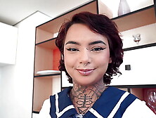 Annie Clementina, thin Brazilian Amazonian sweetie, first time with two cocks in the butt (DAPBreakin, DAP, DP, Anal, 3on1, ATM,