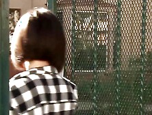 Horny babe august ames shows off her amazing big tits