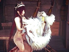 Genshin Impact Hentai - Ninnguang Futanari sex with Rosaria in a tavern