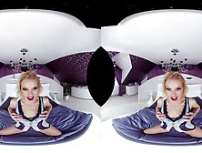 Blonde ride ft.  Cherry Kiss: Blowjob,  Cowgirl & Missonary VR Porn