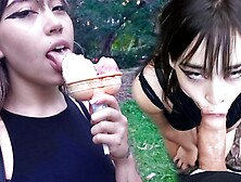 Your Valentine's date goes dirty, ends up giving head in a public park (SELF PERSPECTIVE) - Caught, Fuck & Cumshot