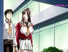 Janitor Gets Screwed on the Desk by Breasty Mistress After Hours in Her Office