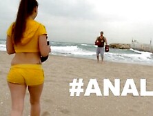 Die Spanische Pawg Carla Cruz Lutscht Am Strand Einen Schwanz Und Lässt Sich Zu Hause Anal Ficken