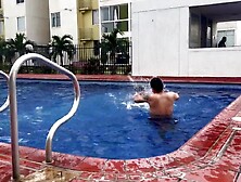 Neighbour, what are u doing here? Are u insane? My spouse could arrive at any pont of time. jizz flow- creampie.