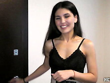 Meeting a new neighbor from Uzbekistan-Tajikistan ( Asian sweety slut )