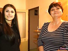 Old young (18+) video with amatory SandraG and Brigita from OmaHotel