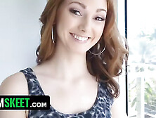 Redheaded teen screws point of view