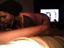 Pipe et a califourchon sur sa teub