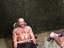 Hot Military Guy Dirk Caber Loves Being Tied Up To A Table And Tormented