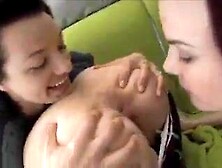 Women smell her bottom