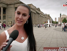 German EroCom Date Street Casting with girl next door slut for real porn