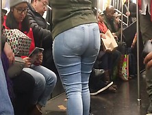 Super Wide Booty Milf On Train Pt 2