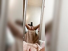 Squirting Mirror Licking Small Mom