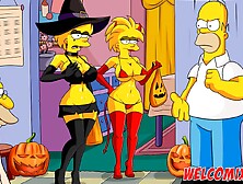 Halloween Night With Sex - The Simptoons