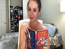 Hysterically Reading Harry Potter While Sitting On A Vibrator