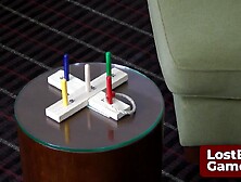 5-Point Quoits with sexy beauties making it into a undress game