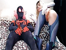 Charming Spider-Husband Multiverse: Miles Morales Passionately Slammed Gwen Stacy & Filled Her Mouth With Jizz