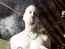 Daddy Baiting Smoking With Cum Shot