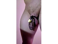 Locktober tried to milk my prostate with the cage on