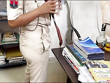 Desi Police Woman Fucks Senior Officer in Police Station - Big Ass MILF Riding Hard