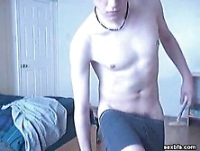 Pierced Nipple Twink Cums On Webcam