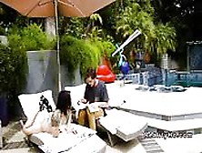 Bf Distructed By Gfs Mom In The Pool