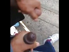 Black Amateurs Stroke Big Cocks Outdoors